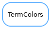 Inheritance diagram of TermColors